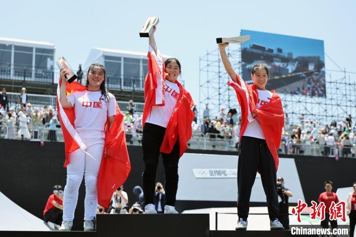 上海滨江举行的巴黎奥运资格系列赛女子自由式