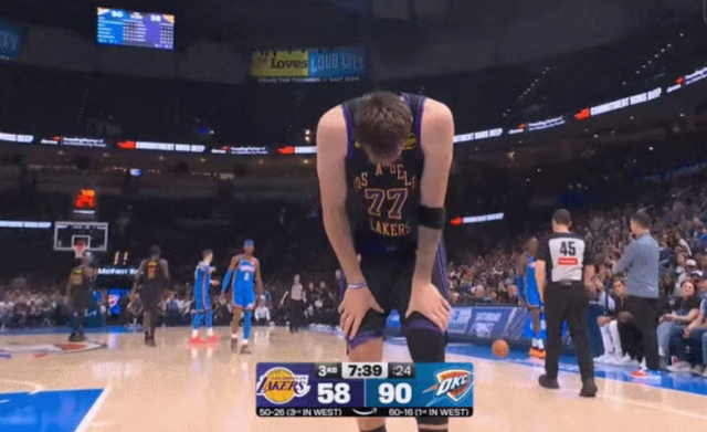 湖人惨败雷霆东契奇伤退冲击赛季最佳阵容