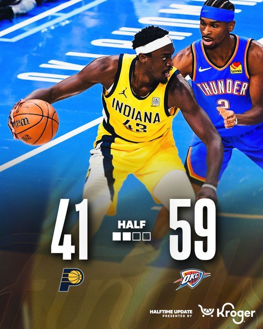 雷霆在主场以123-107击败步行者，将总比分扳成