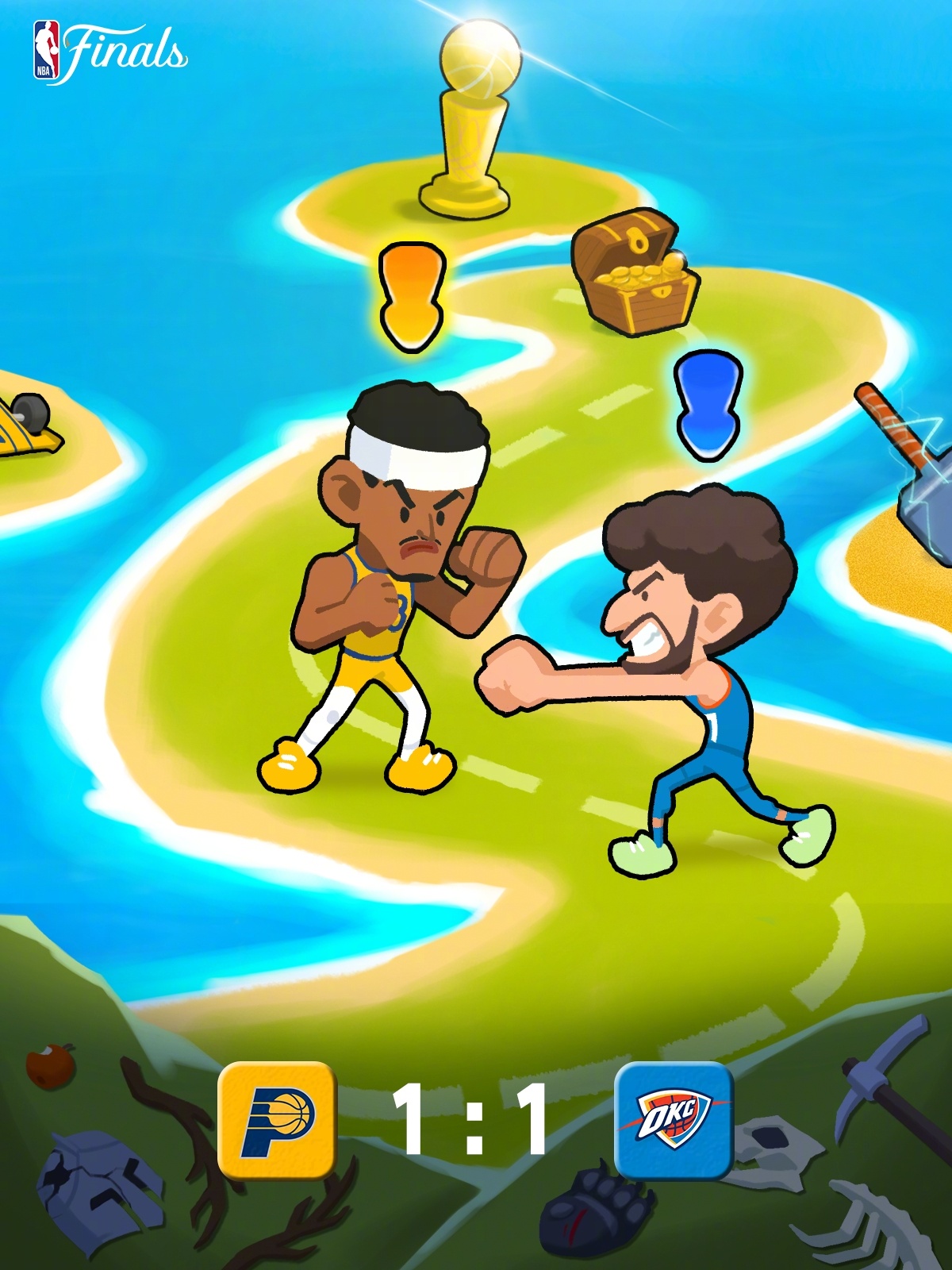 雷霆在主场以123-107击败步行者，将总比分扳成